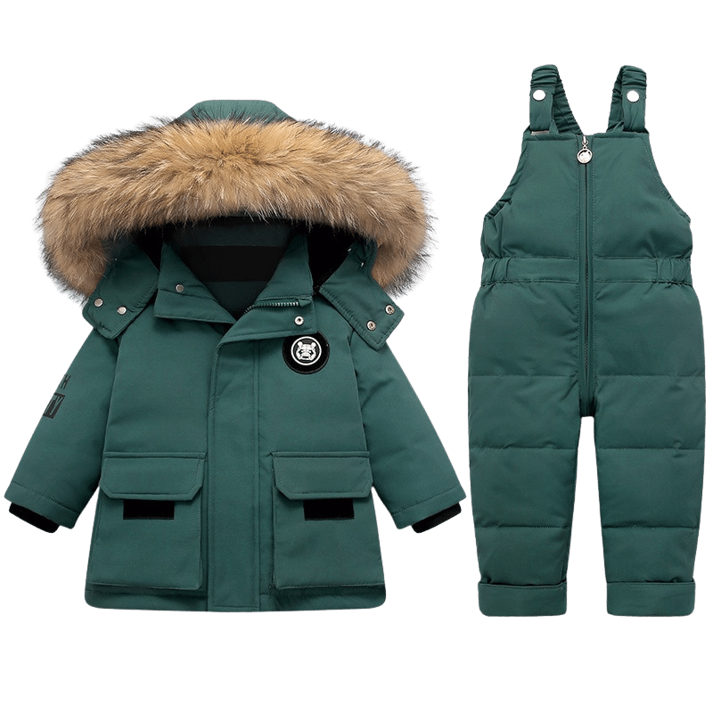 Doudoune + Combinaison Bébé – Prêt pour l’Hiver et la Neige