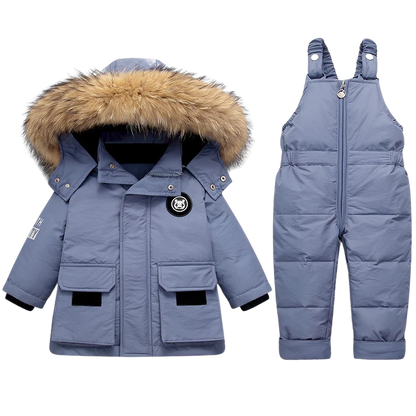 Doudoune + Combinaison Bébé – Prêt pour l’Hiver et la Neige